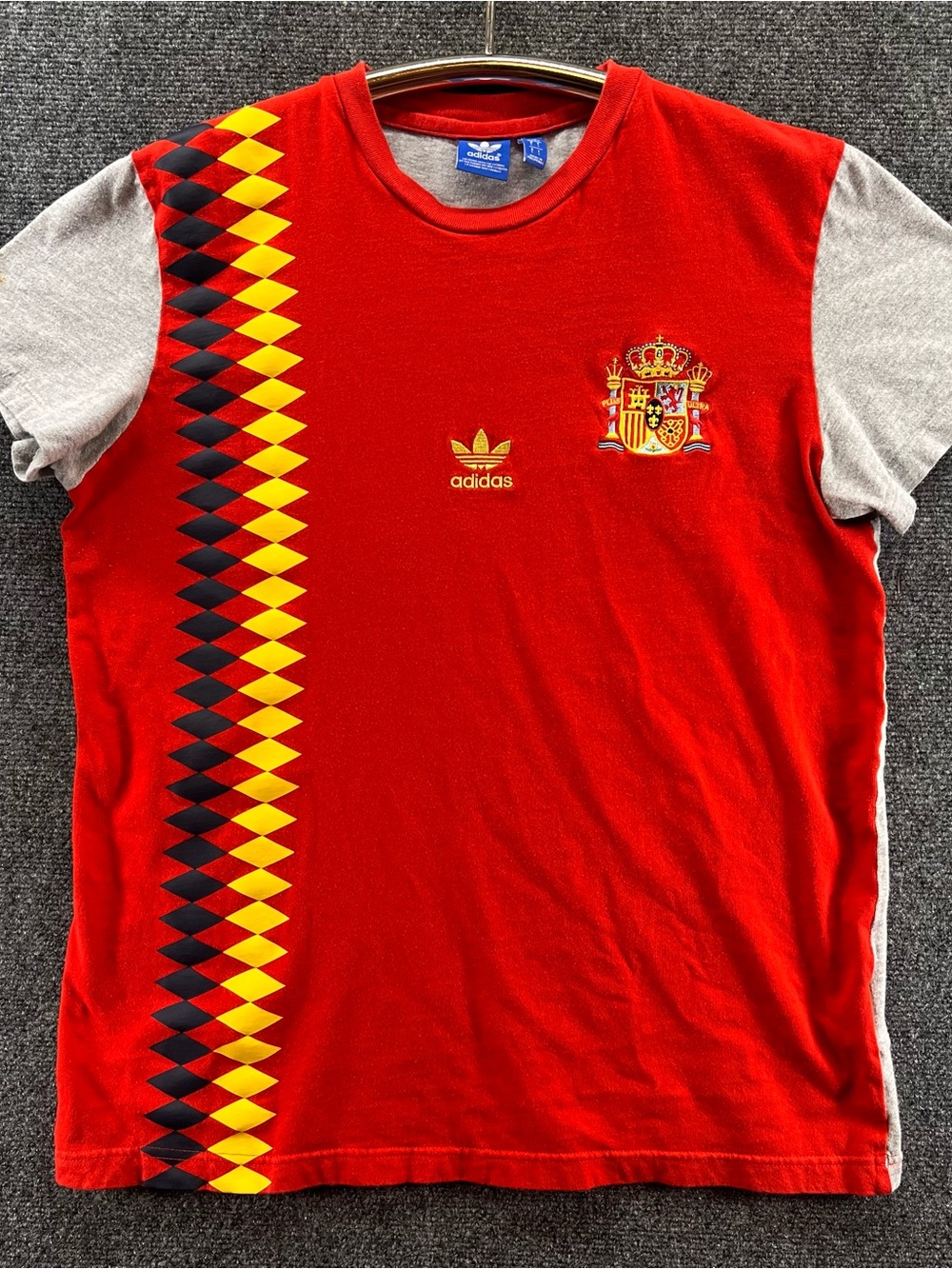 Adidas Spain Team 2013 T-Shirt Mens Large Red Originals Jersey Football Soccer